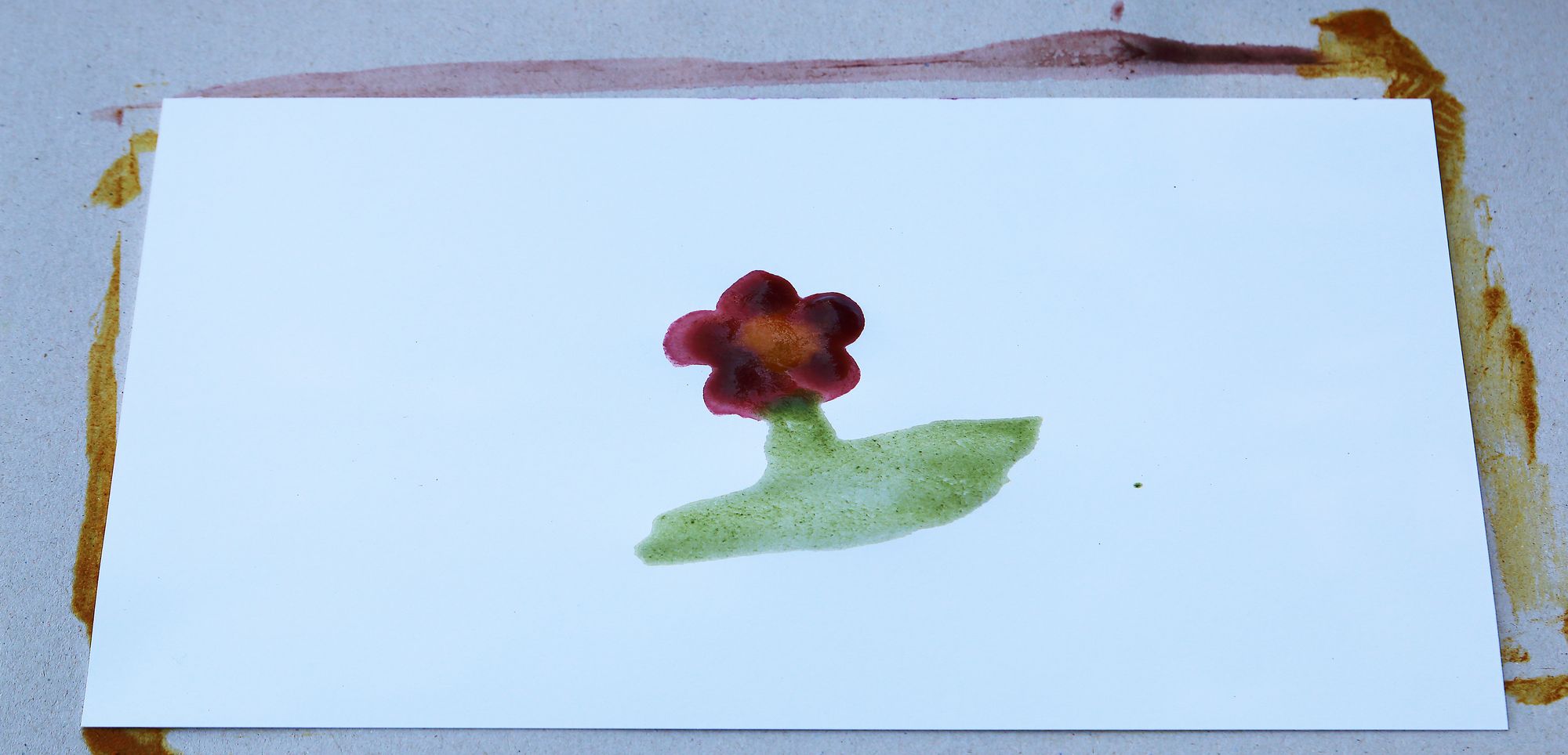 So schöne Bilder können beim Malen mit den WildnisLotsen entstehen (c) Iris Rosebrock